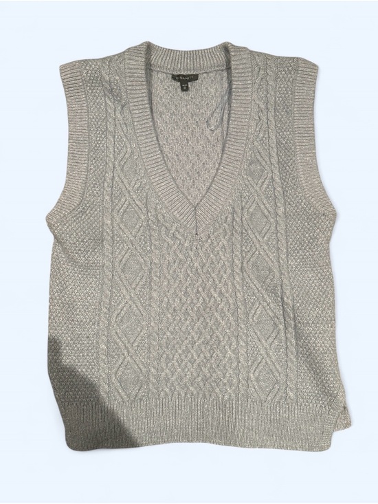 Dynamite Sweaters - Dynamite Soft Knit V-Neck Sweater Vest in Light Blue